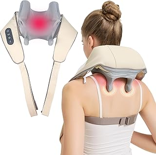 Neck Massager Pillow,Shiatsu Shoulder Massager,Leg and Back Pain Relief Tissue Kneading